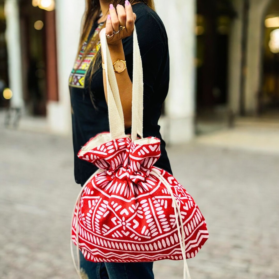 Designer drawstring bag online