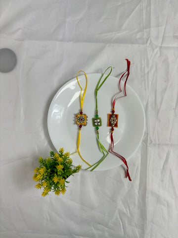 Trio of Harmony Rakhi Set