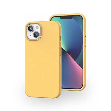 iPhone 13 Sleek Style  Yellow Silicone Case